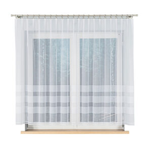 Firana żakard gotowa na żabki na prosto Michalina 300x120cm