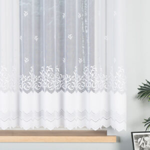 Firanka żakardowa 160cm biała