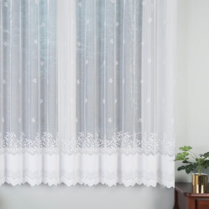 Firanka żakardowa 180cm biała