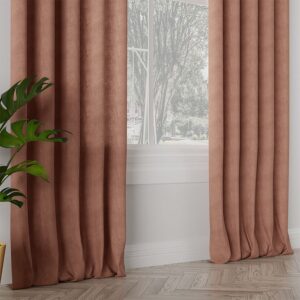 Tkanina na zasłony matowy materiał MILAS 290cm 210g/m2 chłodny ceglasty