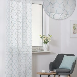 Firana z woalu marokańska koniczyna 140x260