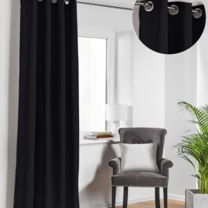 Zasłona blackout kolor czarny 260x140