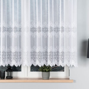 Firanka żakardowa 140cm biała