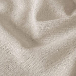 Firanka z ołowianką w stylu natural look 300cm kolor ecru ze srebrną nitką