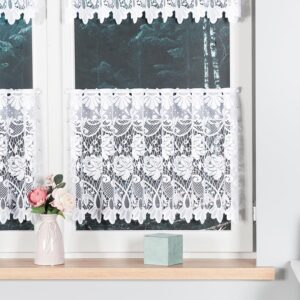 Zazdrostka żakardowa 45cm biała