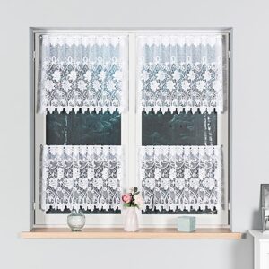 Zazdrostka żakardowa 60cm biała