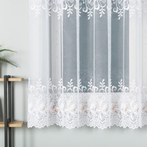 Firanka żakardowa 180cm biała