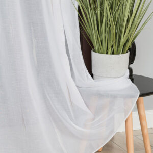 Firanka fantazyjna z ołowianką 305cm biały z szarym i beżowym