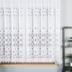 Firanka żakardowa wzór 160cm biała