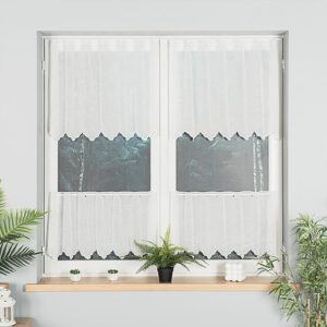 Zazdrostka gładka haftowana 60cm kremowa