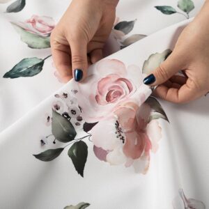 Tkanina na zasłony materiał na obrusy wodoodporny Lanosa 160cm różowy