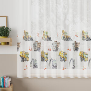 POJAZDY Firanka z ołowianką WOAL PREMIUM 157cm