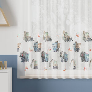 POJAZDY Firanka z ołowianką WOAL PREMIUM 157cm