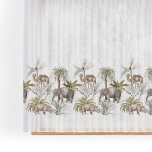 Firanka z ołowianką SAFARI WOAL 157cm kolor uniwersalny