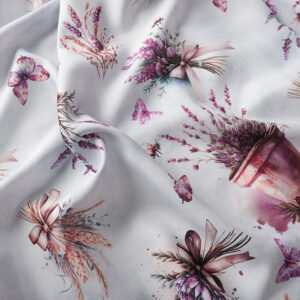 Tkanina na zasłony materiał na obrusy wodoodporny Lavette 160cm szara