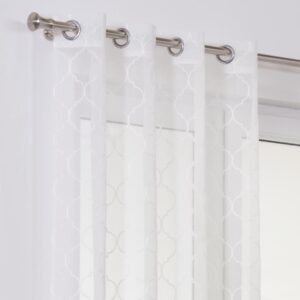 Firana z woalu marokańska koniczyna 140x260