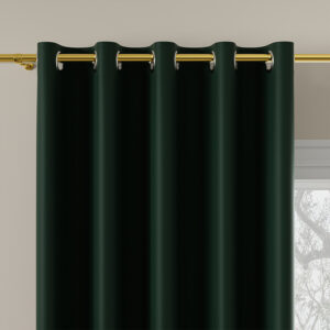 Tkanina na zasłony materiał blackout DONA 280cm 223 zielony butelkowy