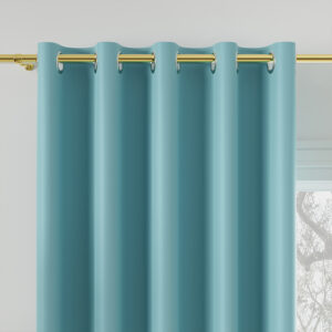 Tkanina na zasłony materiał blackout DONA 280cm 312 błękitny niebieski