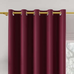 Tkanina na zasłony materiał blackout DONA 280cm 845 bordowy