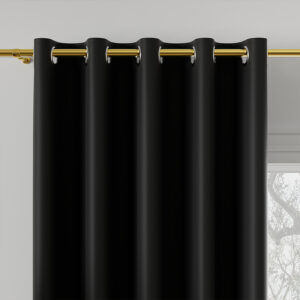 Tkanina na zasłony materiał blackout DONA 280cm 846 czarny