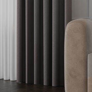 Tkanina dwustronna RUFUS 320cm kolor 681 ciemny szary