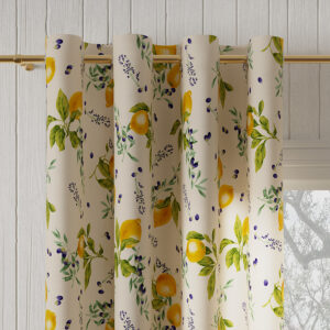 CYTRYNY Tkanina na zasłony materiał 140cm