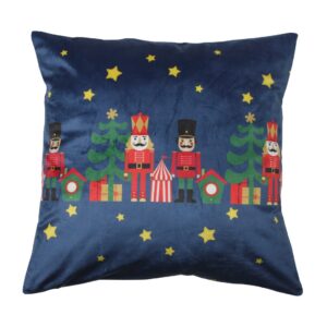 POSZEWKA ŚWIĄTECZNA VELVET DZIADKI 45x45cm