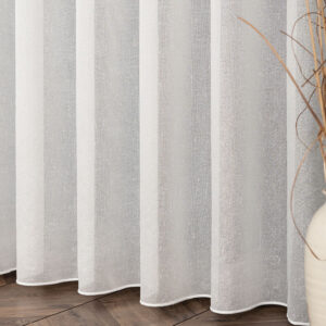 FIRANA W STYLU NATURAL LOOK Z OŁOWIANKĄ PAMELA 300cm kolor kremowy