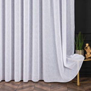 FIRANA W STYLU NATURAL LOOK Z OŁOWIANKĄ TILDA 300cm kolor biały