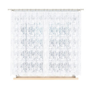 Firana żakard gotowa na żabki na prosto Patrycja 300x160cm