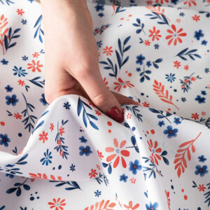 Tkanina na zasłony materiał na obrusy wodoodporny 145cm granatowa