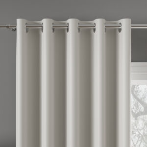 Tkanina na zasłony materiał blackout DONA 280cm kolor 801 pastelowy szary