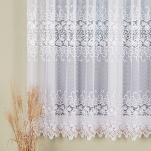 Firanka żakardowa elegancki wzór 170cm kolor biały