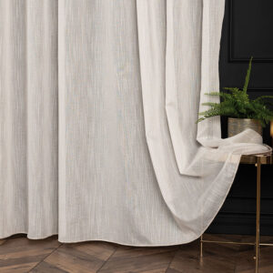 FIRANA W STYLU NATURAL LOOK Z OŁOWIANKĄ KSENIA 300cm kolor naturalny/ beżowy