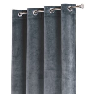 Zasłona aksamitny Velvet gruba 260x140 szara