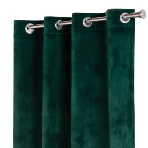 Zasłona aksamitny Velvet gruba 260x140 butelkowy zielony