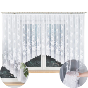 FIRANA DO SALONU ŻAKARD GOTOWA NA ŻABKI BOŻENA 500x160cm