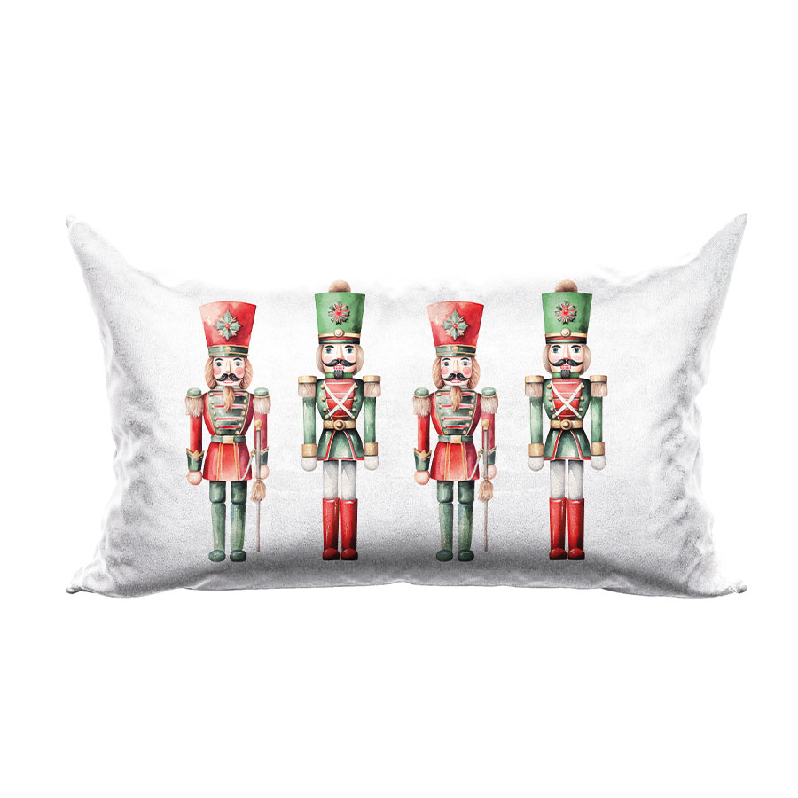 POSZEWKA ŚWIĄTECZNA VELVET DZIADKI DO ORZECHÓW 30x50cm wielokolorowy