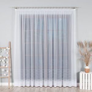 FIARANA ZAKARD GOTOWA BALKON wzór w pasy 200x250cm