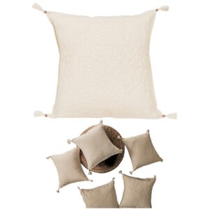 POSZEWKA DEKORACYJNA W STYLU BOHO 40x40cm kolor natural