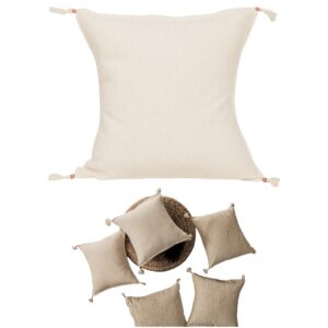 POSZEWKA DEKORACYJNA W STYLU BOHO 40x40cm kolor natural