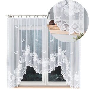 FIRANA GOTOWA ŻAKARD  WZÓR KWIATY Z ŁUKIEM 300x160cm