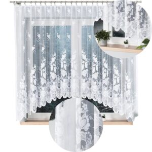 FIRANA GOTOWA ŻAKARD PIĘKNY KWIATOWY WZÓR 300x160cm