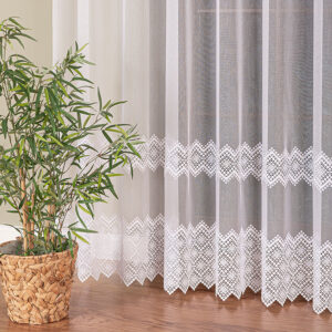 FIRANA Z APLIKACJĄ GIPIUROWĄ NA MARKIZECIE 280cm biała