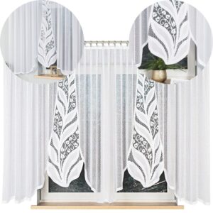 FIRANA ŻAKARD GOTOWA ROŚLINNY WZÓR PANELOWA 400x160cm