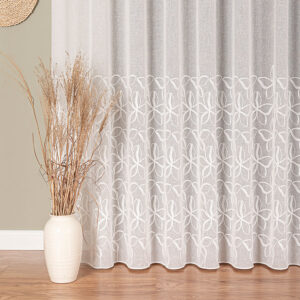 FIRANA HAFTOWANA ZE WZOREM 280cm kolor krem