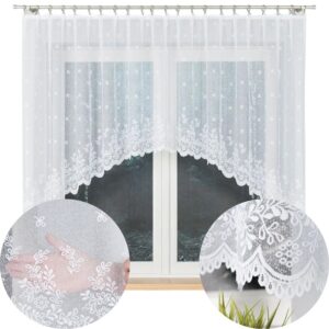 FIRANA GOTOWA MOTYW KWIATOWY SALON KUCHNIA ŻAKARD Z ŁUKIEM 300X120cm