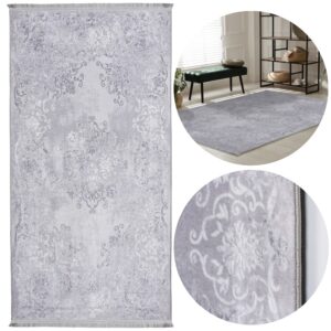 DYWAN DEKORACYJNY ANTYPOŚLIZGOWY 120x160 MAAS szary
