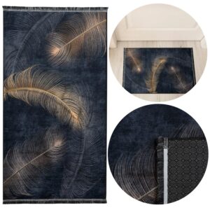 DYWAN DEKORACYJNY ANTYPOŚLIZGOWY 50x80 JUKO czarny