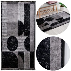 DYWAN DEKORACYJNY ANTYPOŚLIZGOWY 80x140 MINO czarny